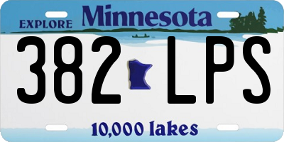 MN license plate 382LPS