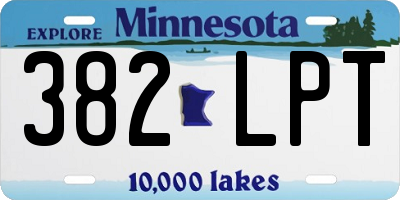 MN license plate 382LPT