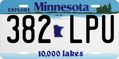 MN license plate 382LPU