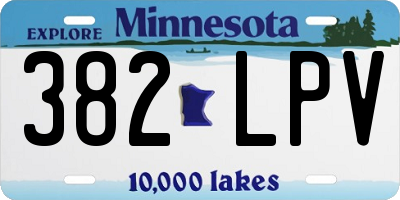 MN license plate 382LPV