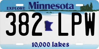 MN license plate 382LPW