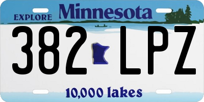 MN license plate 382LPZ