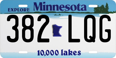 MN license plate 382LQG