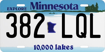 MN license plate 382LQL