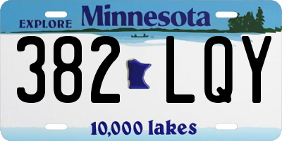 MN license plate 382LQY