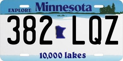 MN license plate 382LQZ