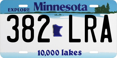 MN license plate 382LRA