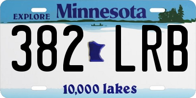 MN license plate 382LRB