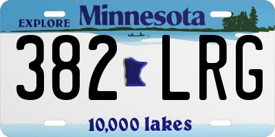 MN license plate 382LRG