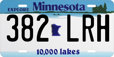 MN license plate 382LRH