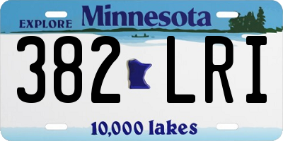 MN license plate 382LRI