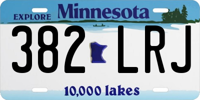 MN license plate 382LRJ