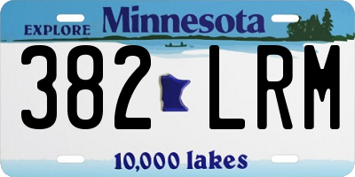 MN license plate 382LRM
