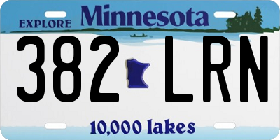 MN license plate 382LRN
