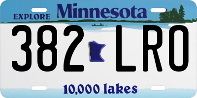 MN license plate 382LRO