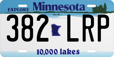MN license plate 382LRP