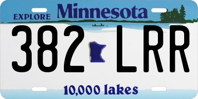 MN license plate 382LRR