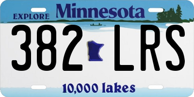 MN license plate 382LRS