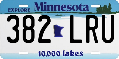 MN license plate 382LRU
