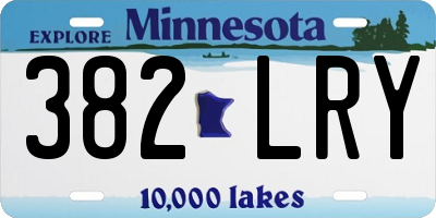 MN license plate 382LRY