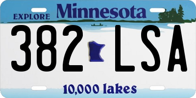MN license plate 382LSA