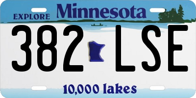 MN license plate 382LSE