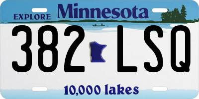 MN license plate 382LSQ