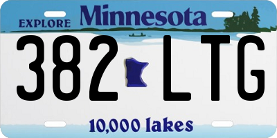 MN license plate 382LTG