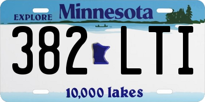 MN license plate 382LTI