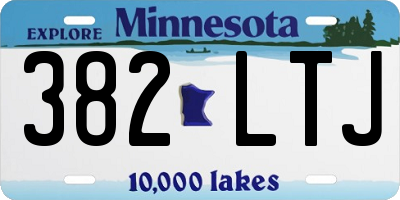 MN license plate 382LTJ