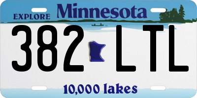 MN license plate 382LTL