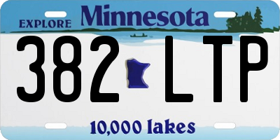 MN license plate 382LTP