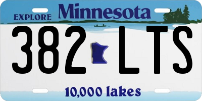 MN license plate 382LTS