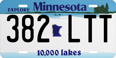 MN license plate 382LTT