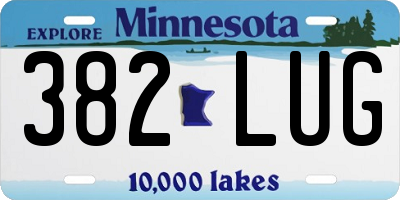 MN license plate 382LUG