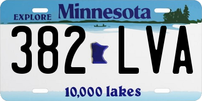 MN license plate 382LVA