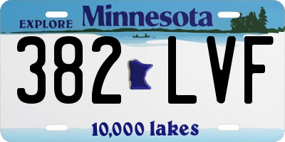MN license plate 382LVF