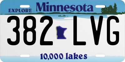 MN license plate 382LVG