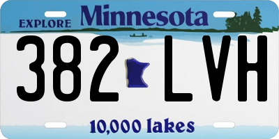 MN license plate 382LVH