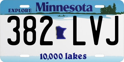 MN license plate 382LVJ
