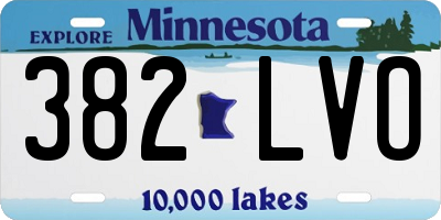 MN license plate 382LVO