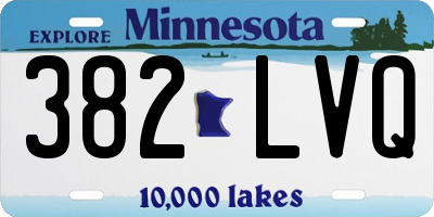 MN license plate 382LVQ