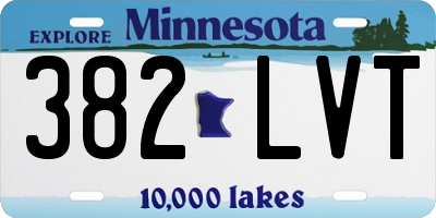 MN license plate 382LVT