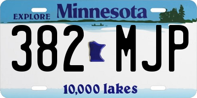 MN license plate 382MJP