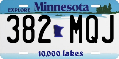 MN license plate 382MQJ