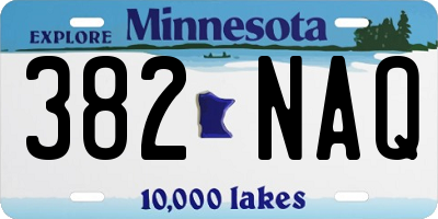 MN license plate 382NAQ