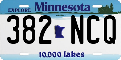 MN license plate 382NCQ