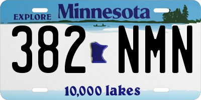 MN license plate 382NMN