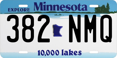 MN license plate 382NMQ