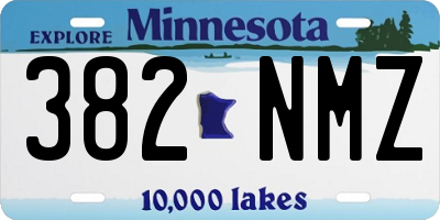 MN license plate 382NMZ
